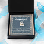 Gift for Girlfriend's Mother Thank You For Raising a Wonderful Woman Heart Pendant Necklace