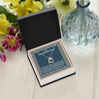 Gift for Girlfriend's Mother Thank You For Raising a Wonderful Woman Heart Pendant Necklace