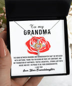 Gift For Grandma from Proud Granddaughter Cross Pendant Necklace