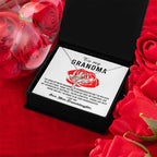 Gift For Grandma from Proud Granddaughter Cross Pendant Necklace
