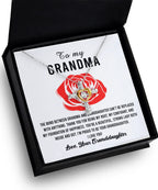 Gift For Grandma from Proud Granddaughter Cross Pendant Necklace