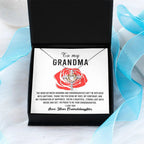 Gift For Grandma from Proud Granddaughter Cross Pendant Necklace
