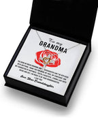 Gift For Grandma from Proud Granddaughter Cross Pendant Necklace