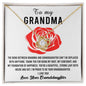 Gift For Grandma from Proud Granddaughter Love Knot Pendant Necklace - Mallard Moon Gift Shop