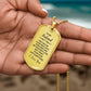 Gift for Husband I want to be your Last Everything Custom Engraved Dog Tag Necklace - Mallard Moon Gift Shop