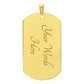 Gift for Husband I want to be your Last Everything Custom Engraved Dog Tag Necklace - Mallard Moon Gift Shop
