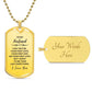 Gift for Husband I want to be your Last Everything Custom Engraved Dog Tag Necklace - Mallard Moon Gift Shop