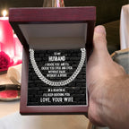 Gift for Husband - In a Heartbeat, I'll Keep Choosing You - Chain Link Necklace