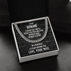 Gift for Husband - In a Heartbeat, I'll Keep Choosing You - Chain Link Necklace