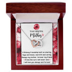 Gift for Mom Always my Mother Forever my Friend Interlocking Hearts Necklace