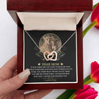 Gift for Mom You are My Everything Interlocking Hearts Necklace