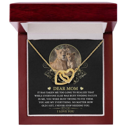 Gift for Mom You are My Everything Interlocking Hearts Necklace - Mallard Moon Gift Shop
