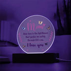 Gift for Mom, Your Love is the Lighthouse that Guides me through Life's Sea Acrylic Plaque