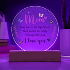 Gift for Mom, Your Love is the Lighthouse that Guides me through Life's Sea Acrylic Plaque