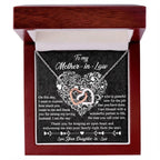 Gift for Mother-In-Law From Daughter-in-law Thank You for Keeping an Open Heart - Interlocking Hearts Necklace