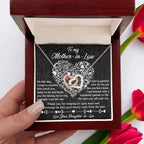 Gift for Mother-In-Law From Daughter-in-law Thank You for Keeping an Open Heart - Interlocking Hearts Necklace