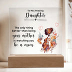Gift for Pregnant Daughter from Mother Acrylic Plaque