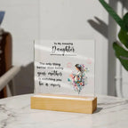 Gift for Pregnant Daughter from Mother Acrylic Plaque