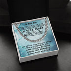 Gift for Son 18th Birthday Love Mom and Dad Thick Chain Necklace