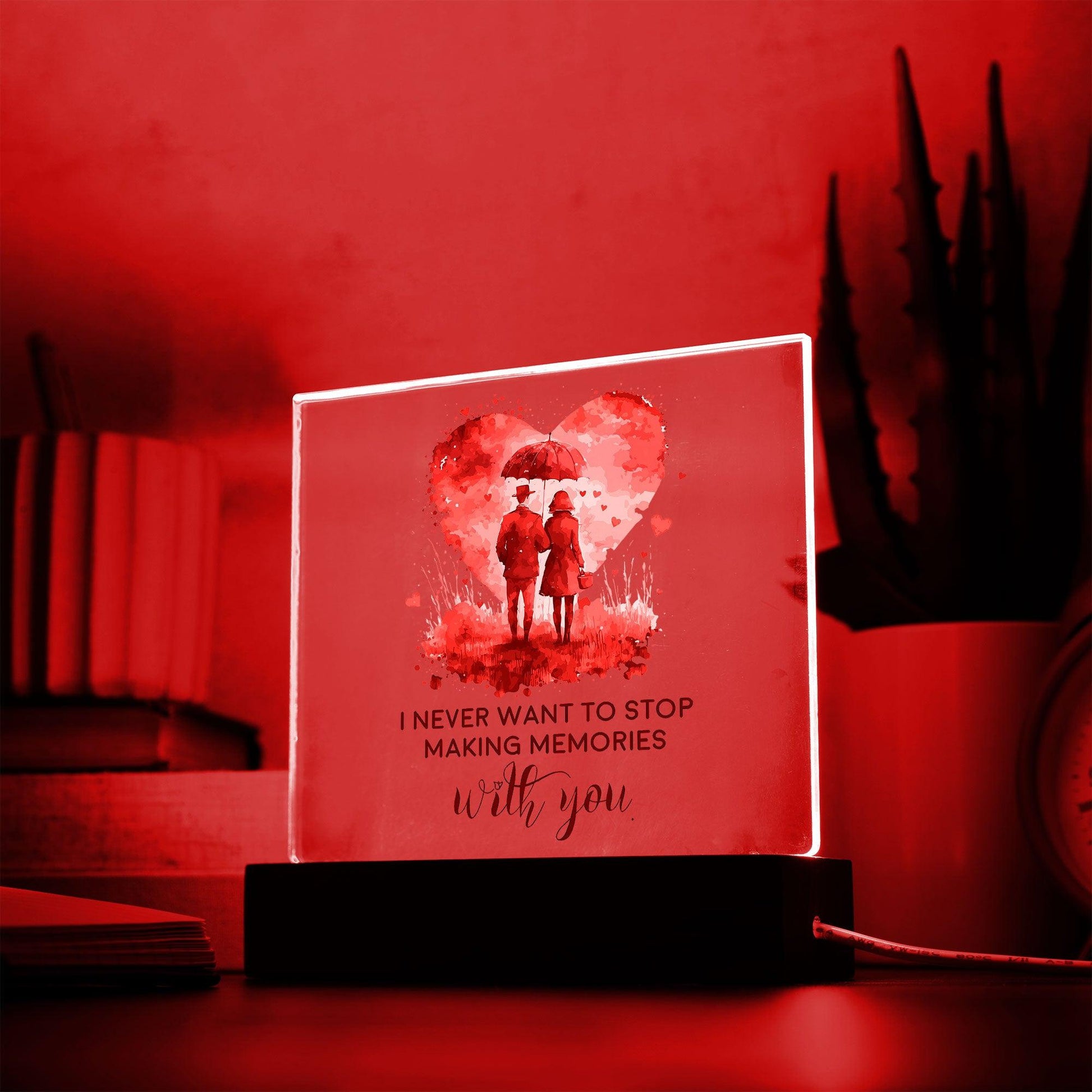 Gift for Soulmate I Never Want to Stop Making Memories with You Acrylic Plaque - Mallard Moon Gift Shop