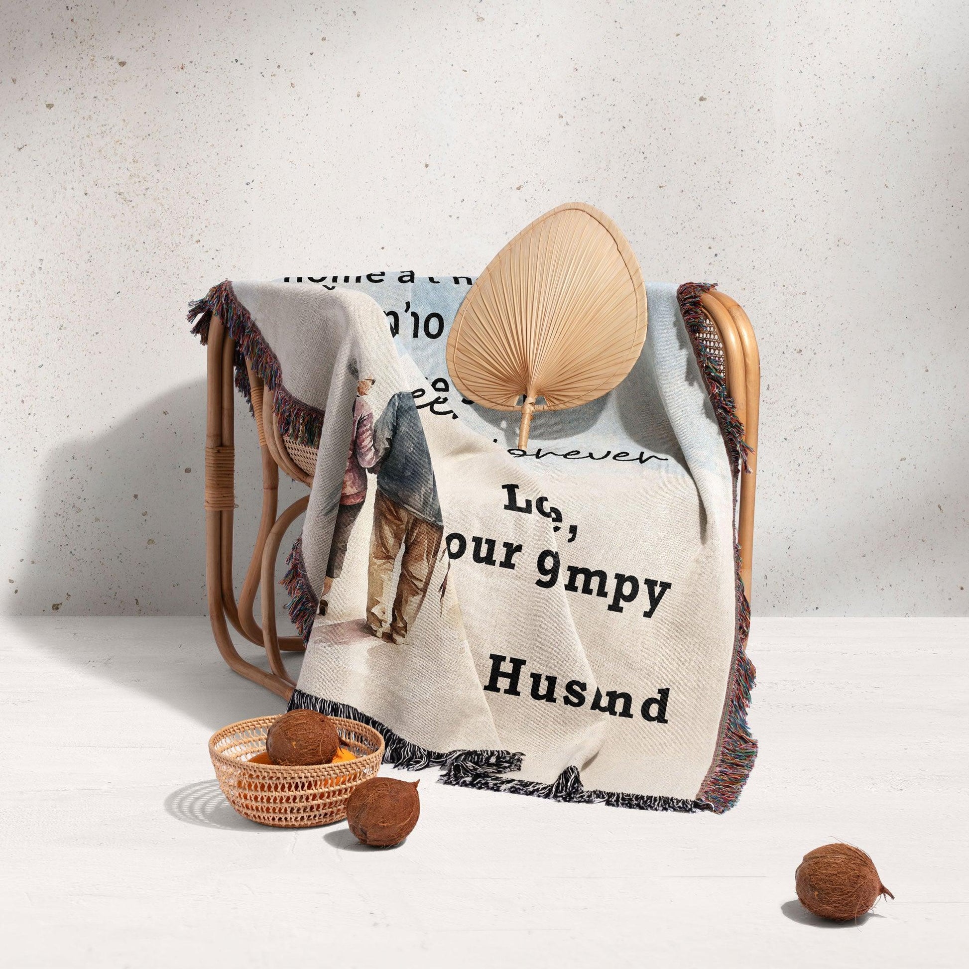 Gift for Wife from Grumpy Old Husband Heirloom Woven Blanket - Mallard Moon Gift Shop