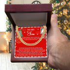 Gift for Son - That Door - Cuban Link Chain Necklace