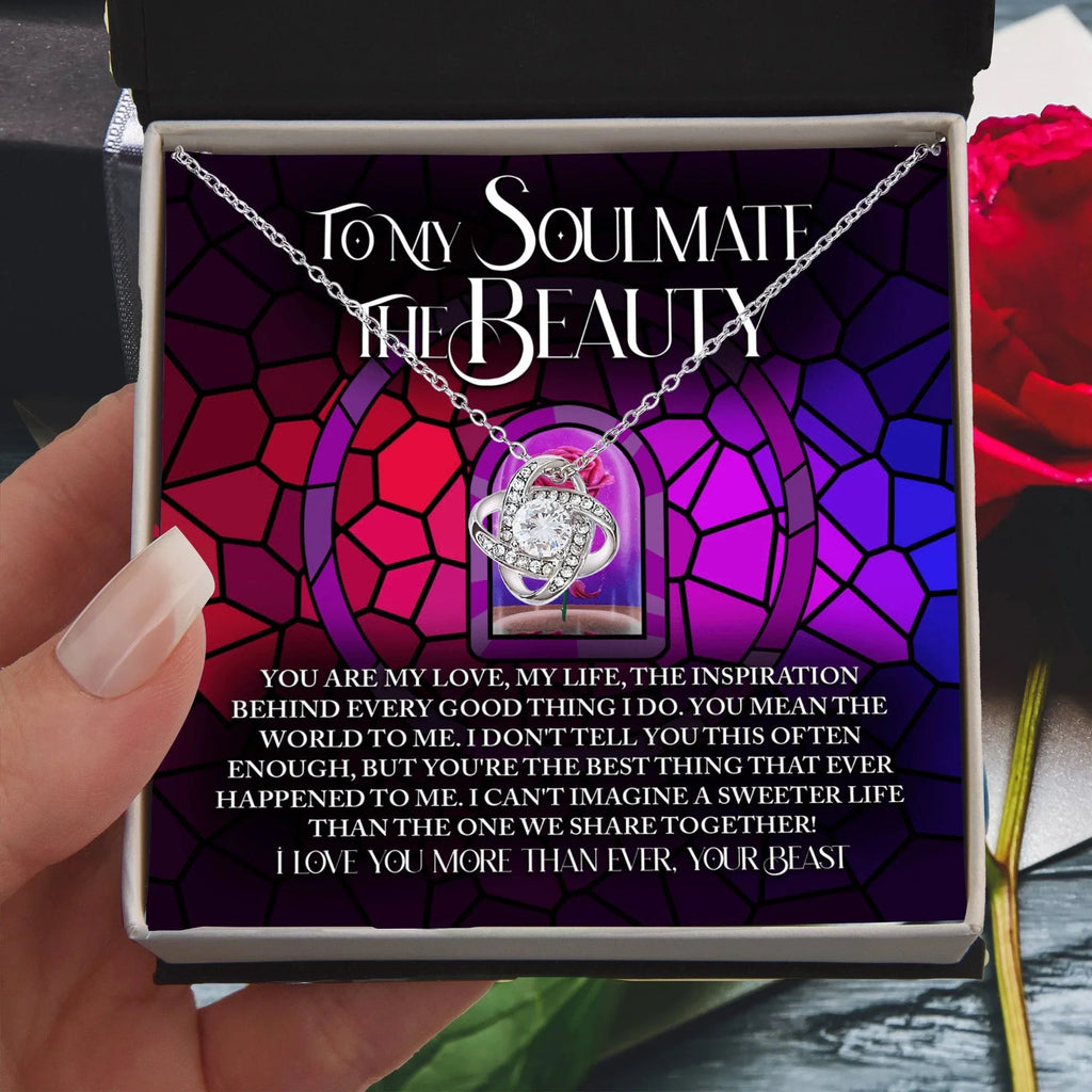 To My Soulmate: The Beauty - Love Knot Necklace – A Romantic Gift Inspired by Timeless Love and Devotion