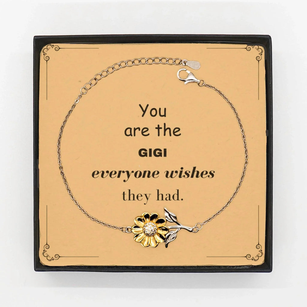 Gigi Sunflower Bracelet, Everyone wishes they had, Inspirational Bracelet For Gigi, Gigi Gifts, Birthday Christmas Unique Gifts For Gigi