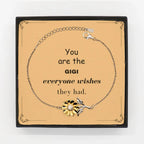 Gigi Sunflower Bracelet, Everyone wishes they had, Inspirational Bracelet For Gigi, Gigi Gifts, Birthday Christmas Unique Gifts For Gigi