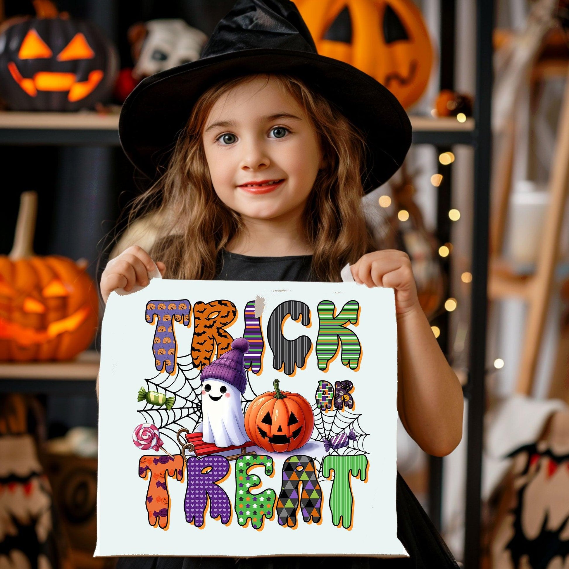 Trick or Treat Halloween Tote Bag for Kids - Mallard Moon Gift Shop