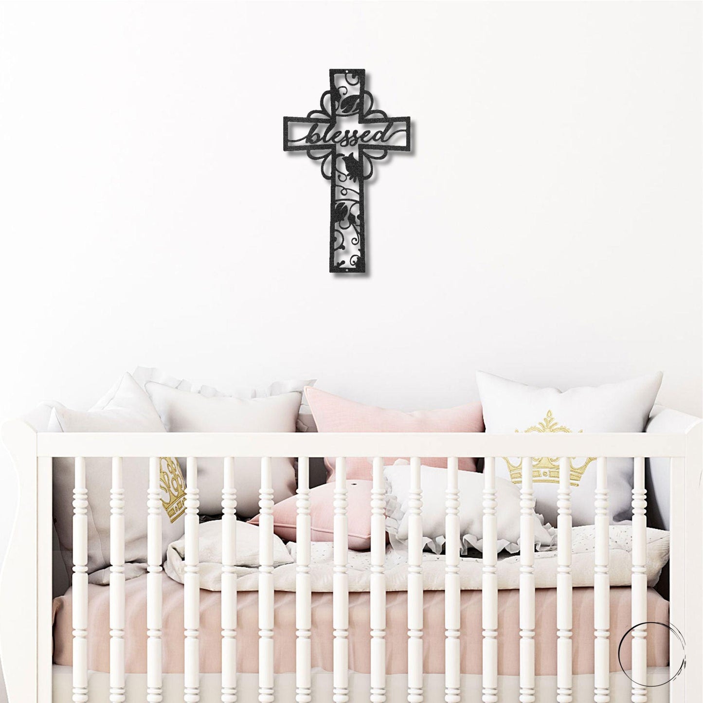 Blessed Cross Ornate Metal Wall Art - Mallard Moon Gift Shop