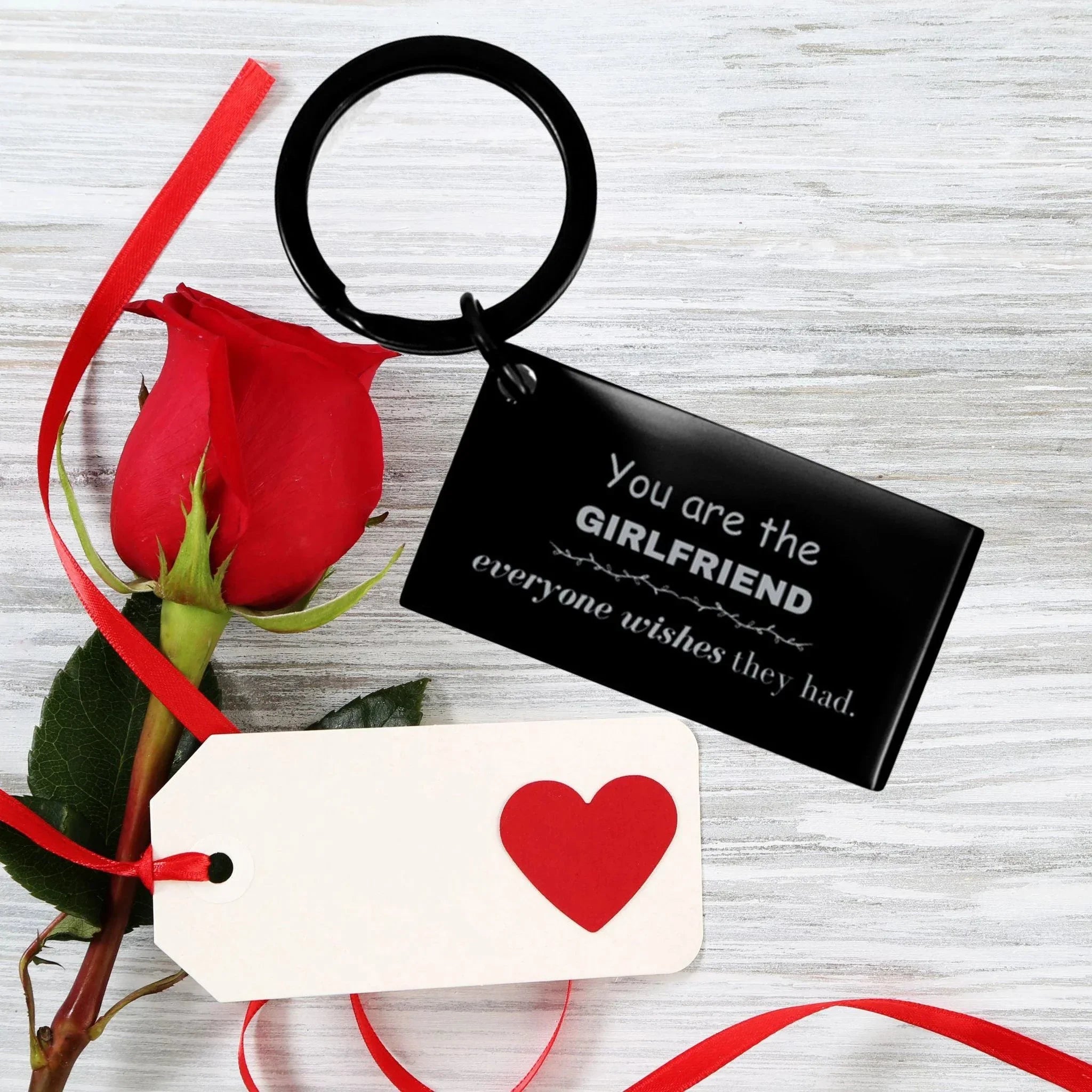 Girlfriend Keychain, Everyone wishes they had, Inspirational Keychain For Girlfriend, Girlfriend Gifts, Birthday Christmas Unique Gifts For Girlfriend