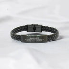 Girlfriend Long Distance Relationship No matter the miles that separate us, Our Bond Remains Unbreakable Braided Leather Bracelet Birthday Graduation Christmas Unique Gifts