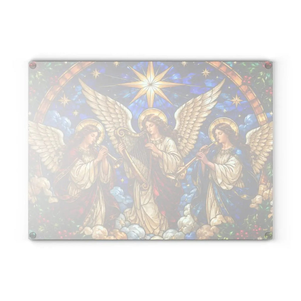 Christian Christmas Glass Cutting Board, Faith Filled Christmas Decor, Religious Christmas Gift, Choose From 10 Designs