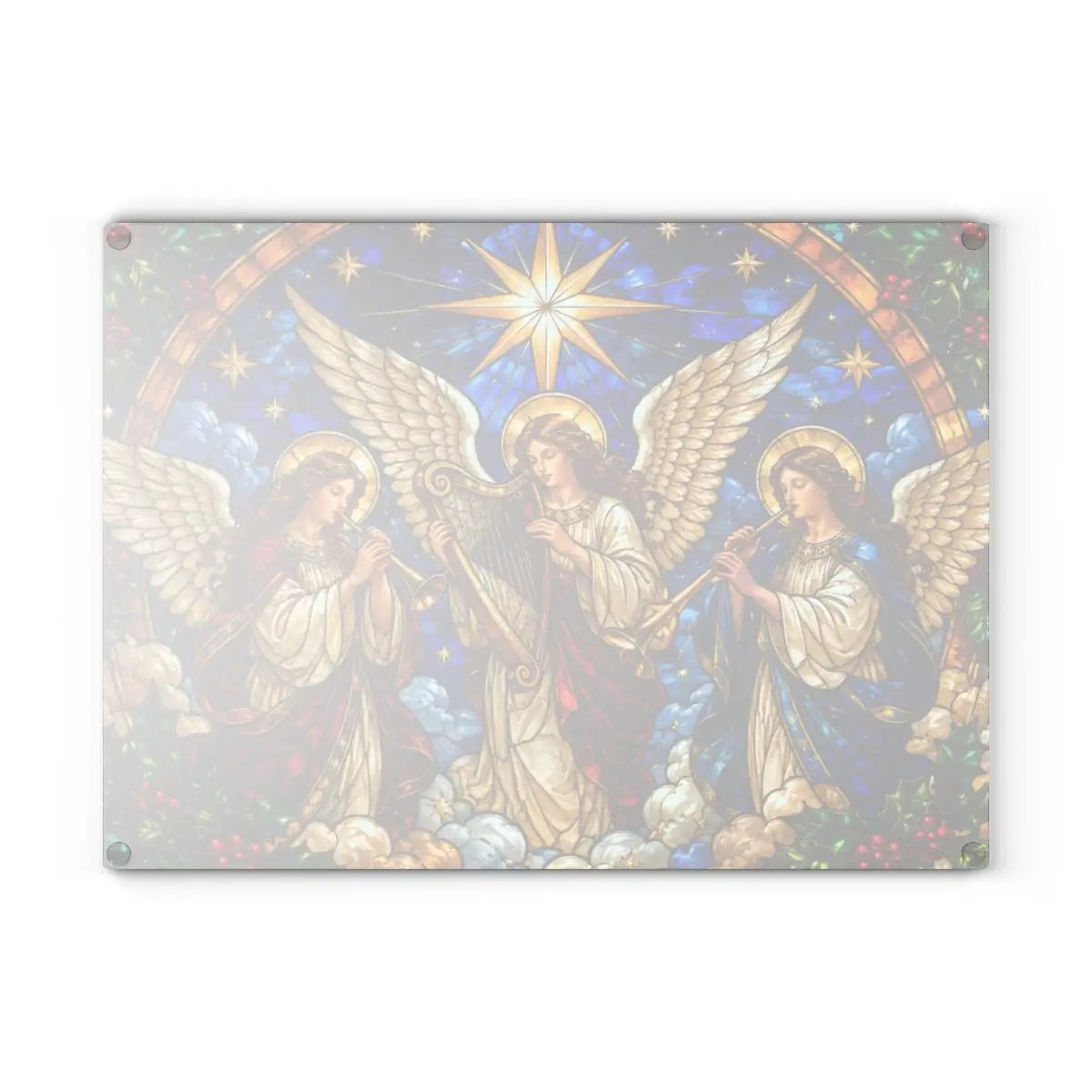 Christian Christmas Glass Cutting Board, Faith Filled Christmas Decor, Religious Christmas Gift, Choose From 10 Designs