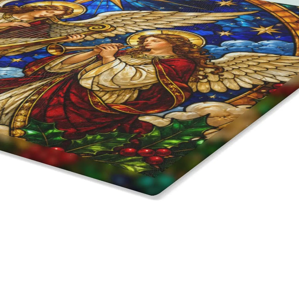 Christian Christmas Glass Cutting Board, Faith Filled Christmas Decor, Religious Christmas Gift, Choose From 10 Designs