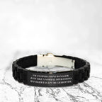 Bold Glide Lock Bracelet For Operations Manager Adjustable Gift Everyday Wear