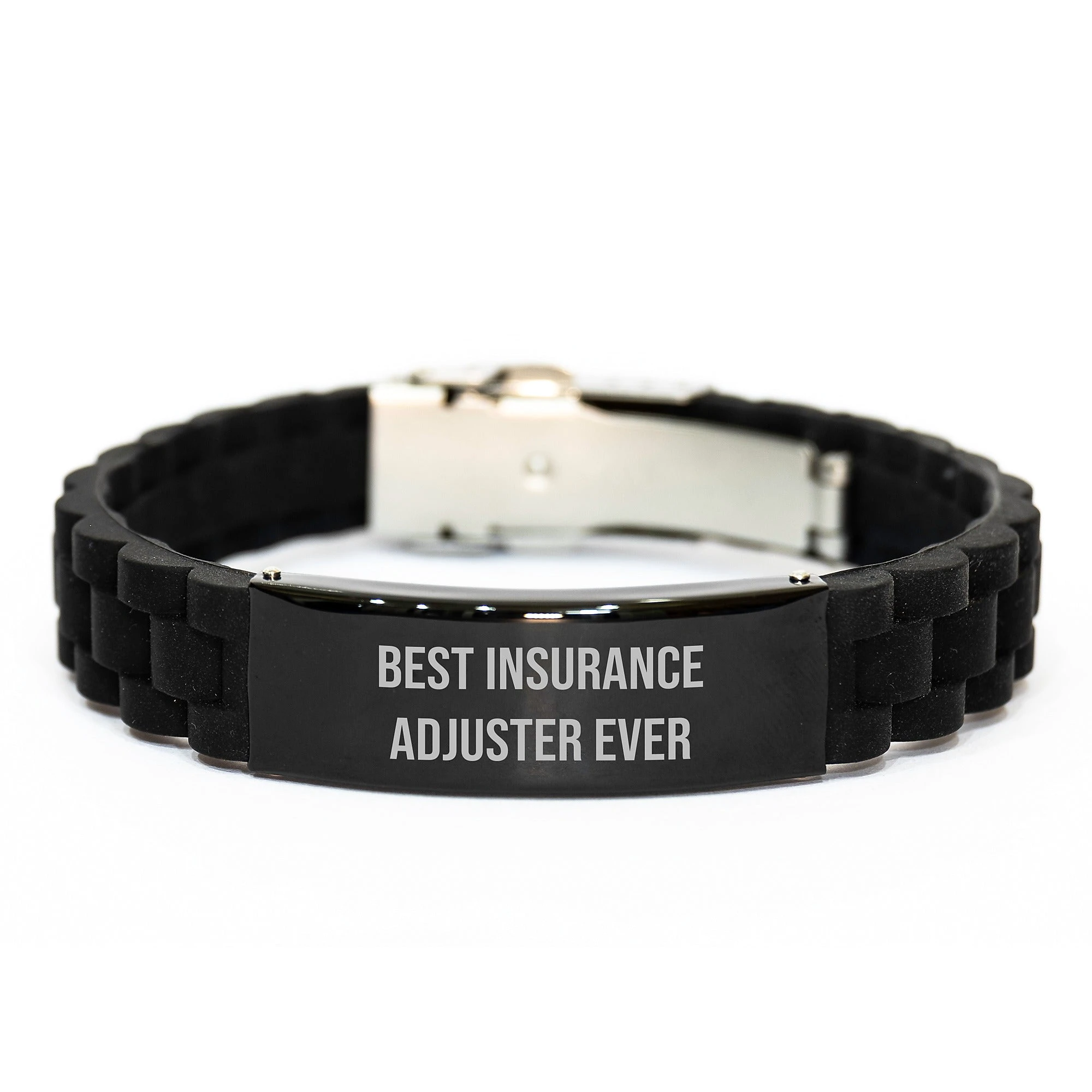Funny Insurance Adjuster Gifts, Best Insurance Adjuster Ever Quote, Glide lock Clasp Bracelet for Insurance Adjuster, Christmas Unique Gifts for Men Friends Family
