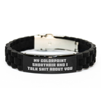 Funny Colorpoint Shorthair Cat Gifts from Friends for Graduation Unique Gifts with Glide lock Clasp Bracelet Black Color - Image 1