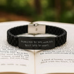 Funny Forester Gifts for Men - Glide lock Clasp Bracelet, Forester By Day, World's Best Dad By Night Christmas Unique Gifts