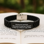 Financial Advisor Keepsake Premium Bracelet for Him Birthday Gift - Image 2