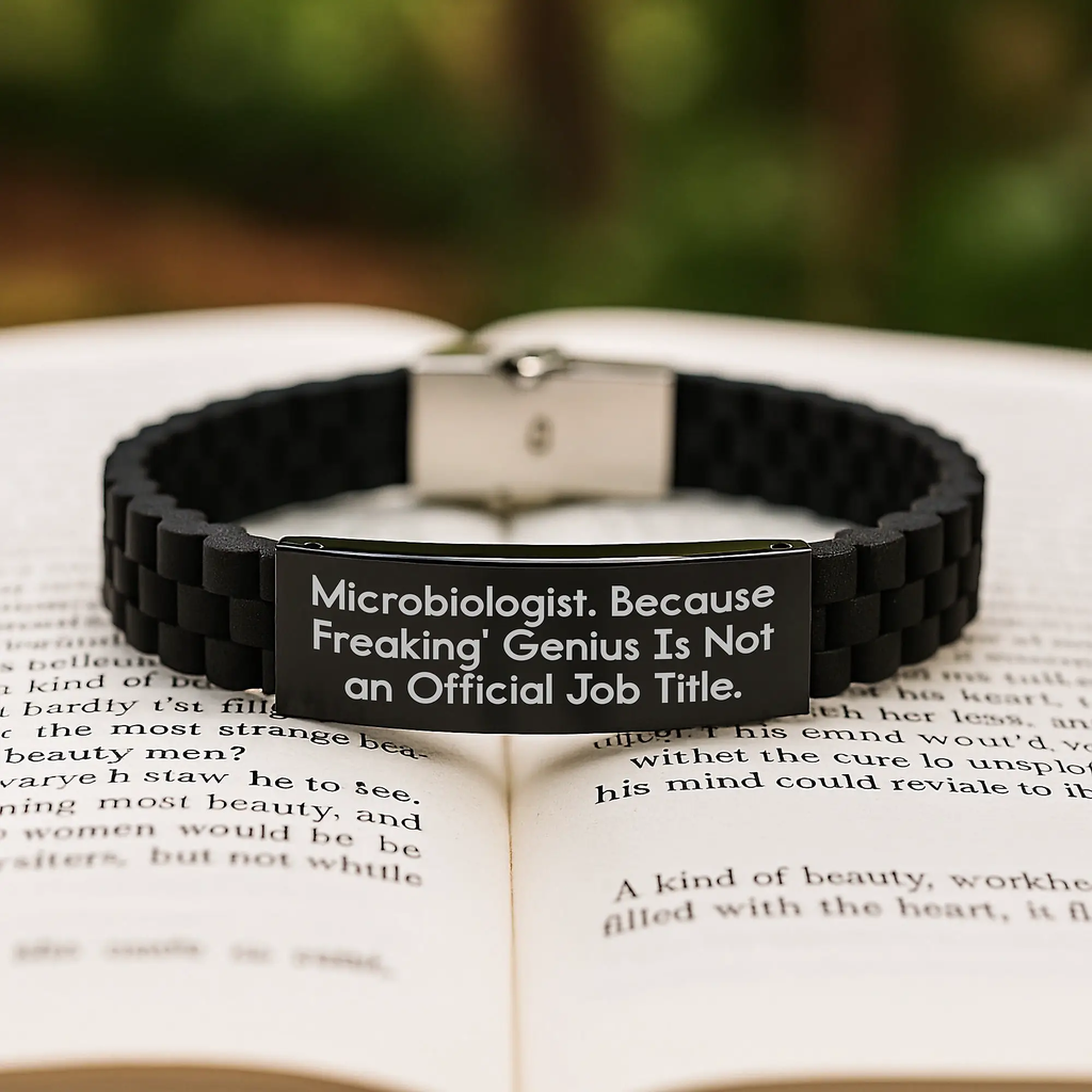 Microbiologist Glidelock Bracelet Idea for Coworkers Birthday Gift - Image 2