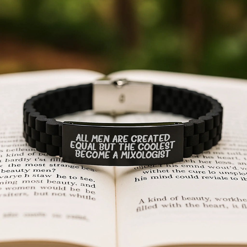 Mixologist Glidelock Clasp Bracelet for Her Birthday Gift Present - Image 2