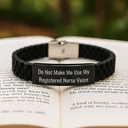 Funny Nurse Gifts for Registered Nurses, Glide lock Clasp Bracelet, Christmas Unique Ideas from Friends, Coworkers, Family