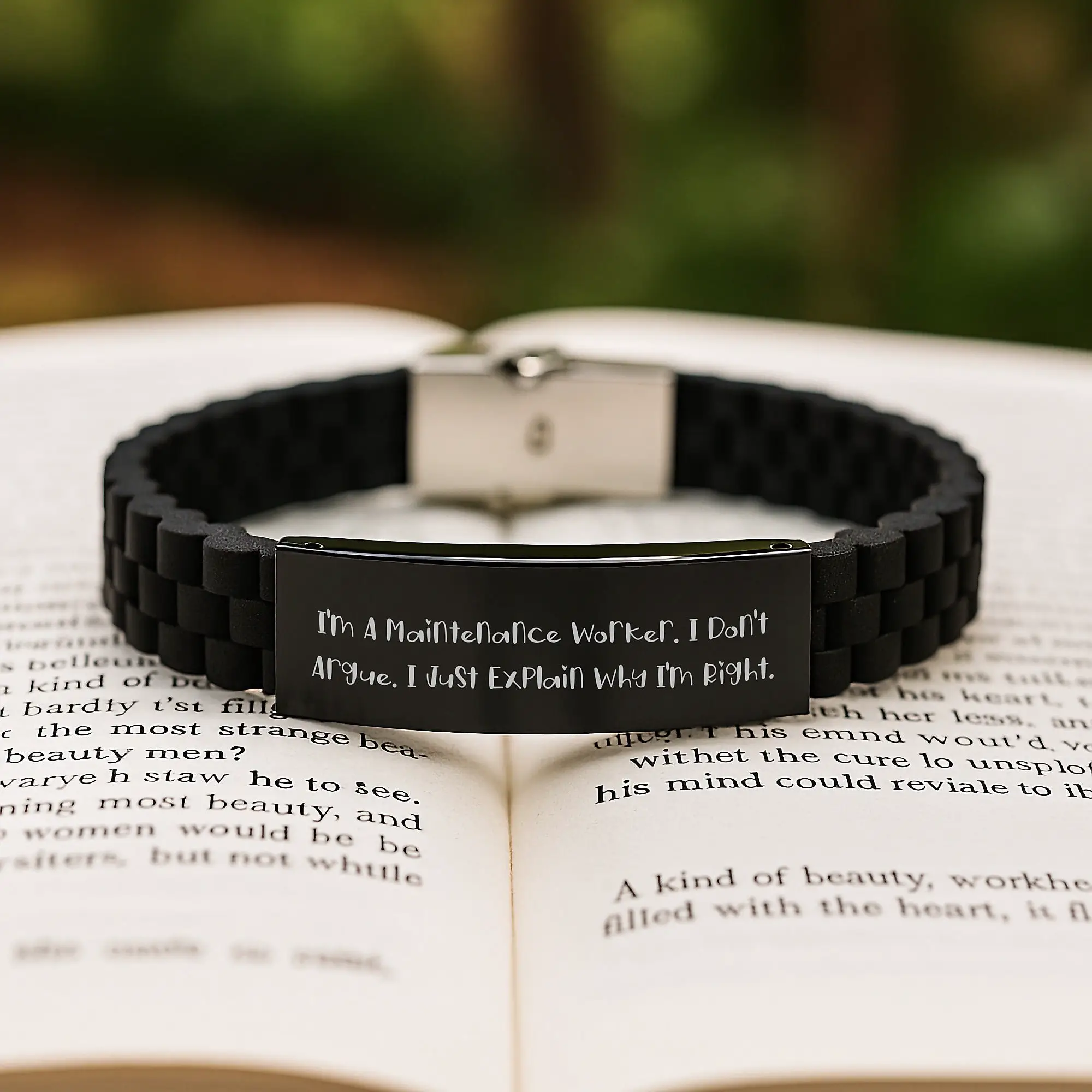 Maintenance Worker Keepsake Glidelock Bracelet for Him Birthday Gift - Image 2
