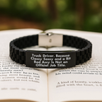 Truck Driver Valentine's Gifts from Men, Funny Glide lock Clasp Bracelet for Truck Drivers, Classy Sassy and a Bit Fearlessy - Image 2