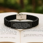 Funny Actuary Gifts for Men - Glide lock Clasp Bracelet, Inspirational Quote, Christmas Unique Gifts from Friends, Family, Coworkers to Actuary