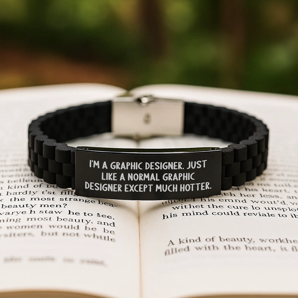 Graphic Designer Keepsake Bracelet for Him Birthday Gift Surprise - Image 2
