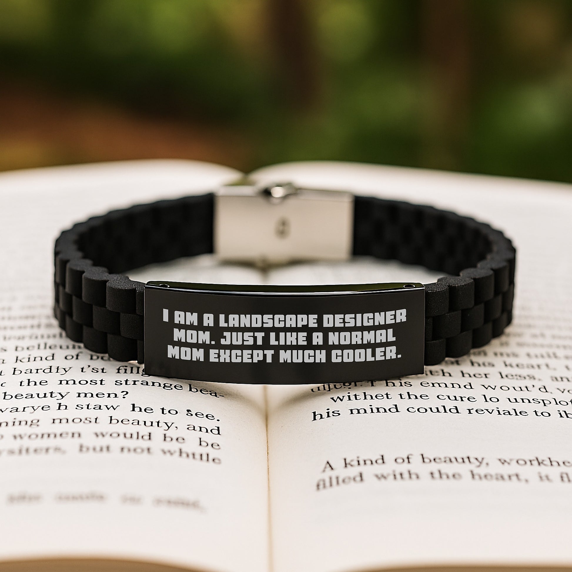 Funny Landscape Designer Mom Gifts - Glide lock Clasp Birthday Present for Her from Friends, Family, Coworkers - Inspirational Quote 'I Am A Landscape Designer Mom' - Image 2