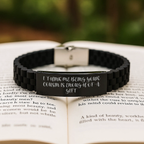 Cousin Keepsake Glidelock Bracelet for Him Birthday Gift Black Stainless - Image 2